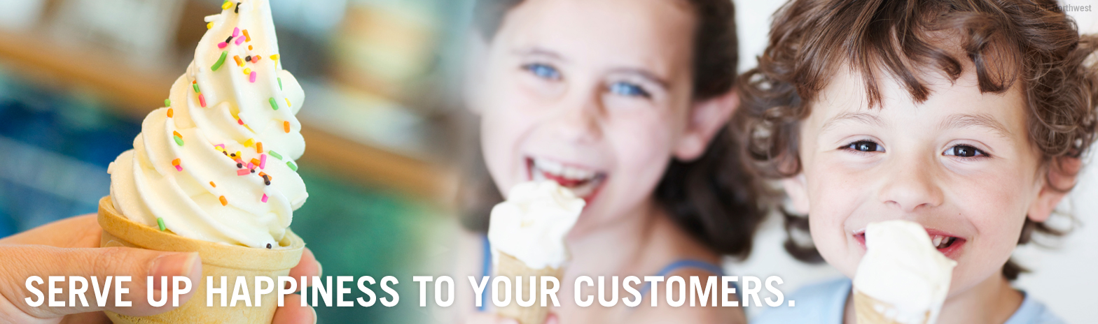 bodyheader-softserve1 Children enjoying ice cream made from new soft serve machines in Seattle, WA