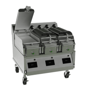 Taylor L858 Electric 3 Platen Double-Sided Grill